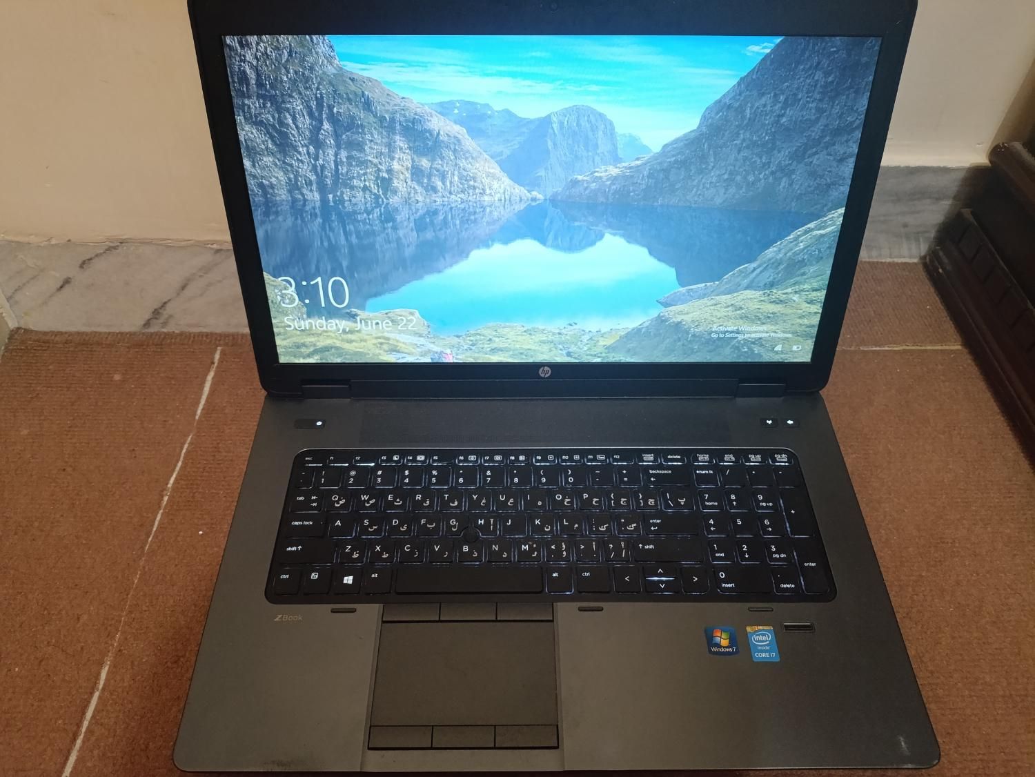 لپ تاپ hp zbook17|رایانه همراه|شیراز, میانرود|دیوار