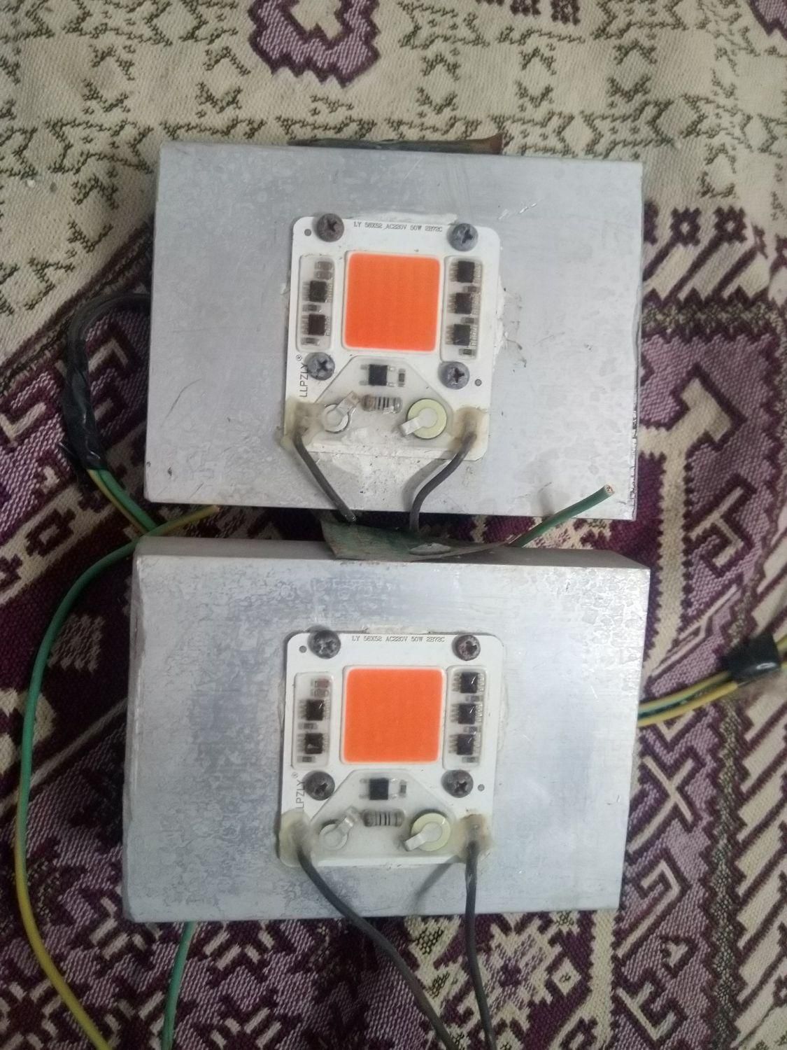 ماژول ال ای دی رشدگیاه ۵۰وات هدسینگ دار|لامپ و چراغ|گلپایگان, |دیوار