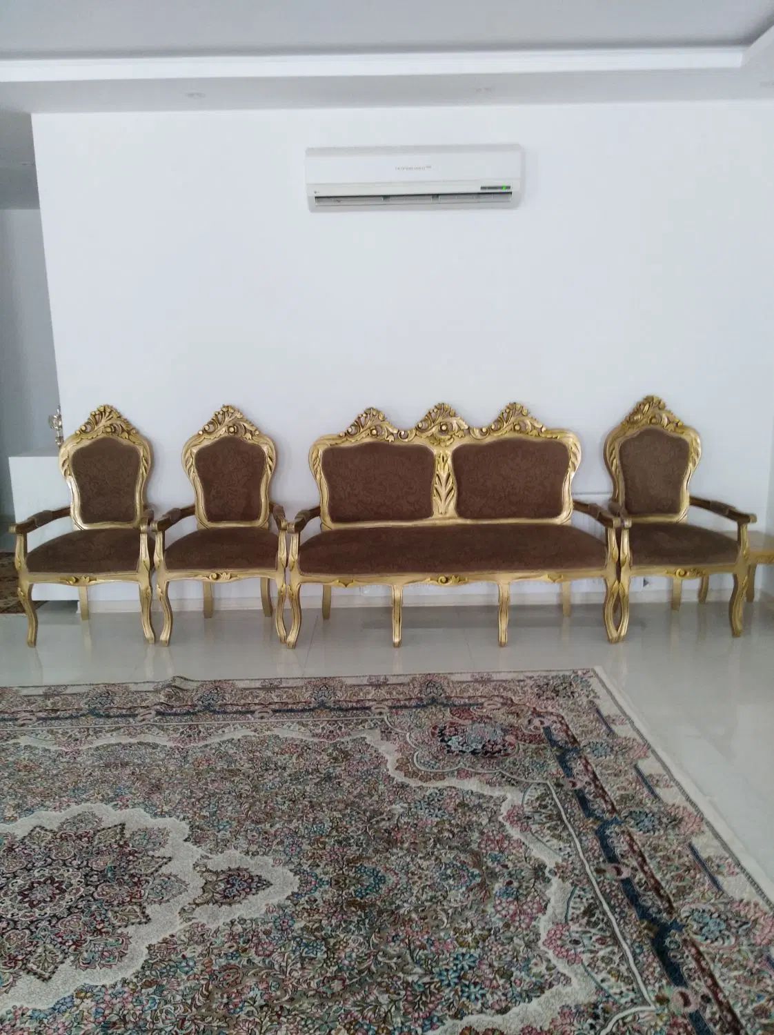 مبل سلطنتی7نفره|مبلمان خانگی و میز عسلی|مشهد, موسوی قوچانی|دیوار