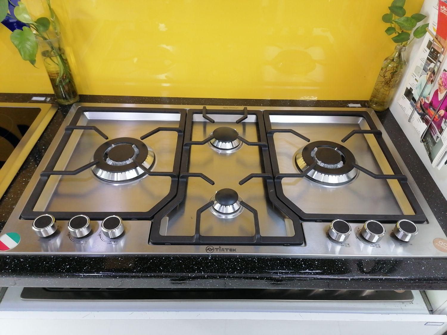 اجاق گاز استیل 5شعله قارچی|اجاق گاز و لوازم برقی پخت‌وپز|لاهیجان, خمیر کلایه|دیوار