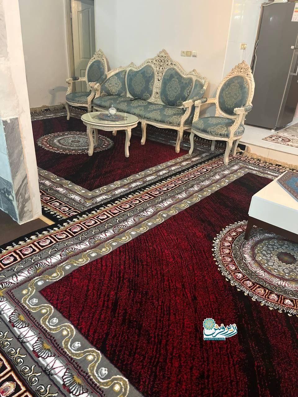 فرش نقشه ورساچه لاکی ۱۲ - ۹ - ۶ متری نو|فرش|رشت, آزادگان|دیوار