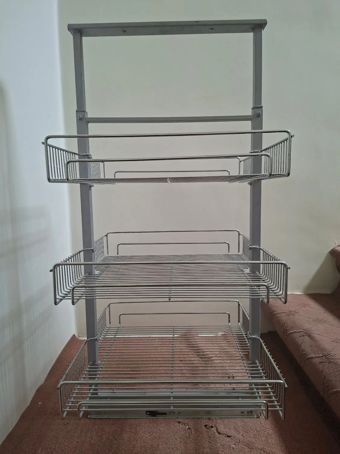سبد سوپر ریل وسط ساچمه ای کابینت|آب‌چکان و نظم‌دهنده ظروف|تهران, صفا|دیوار