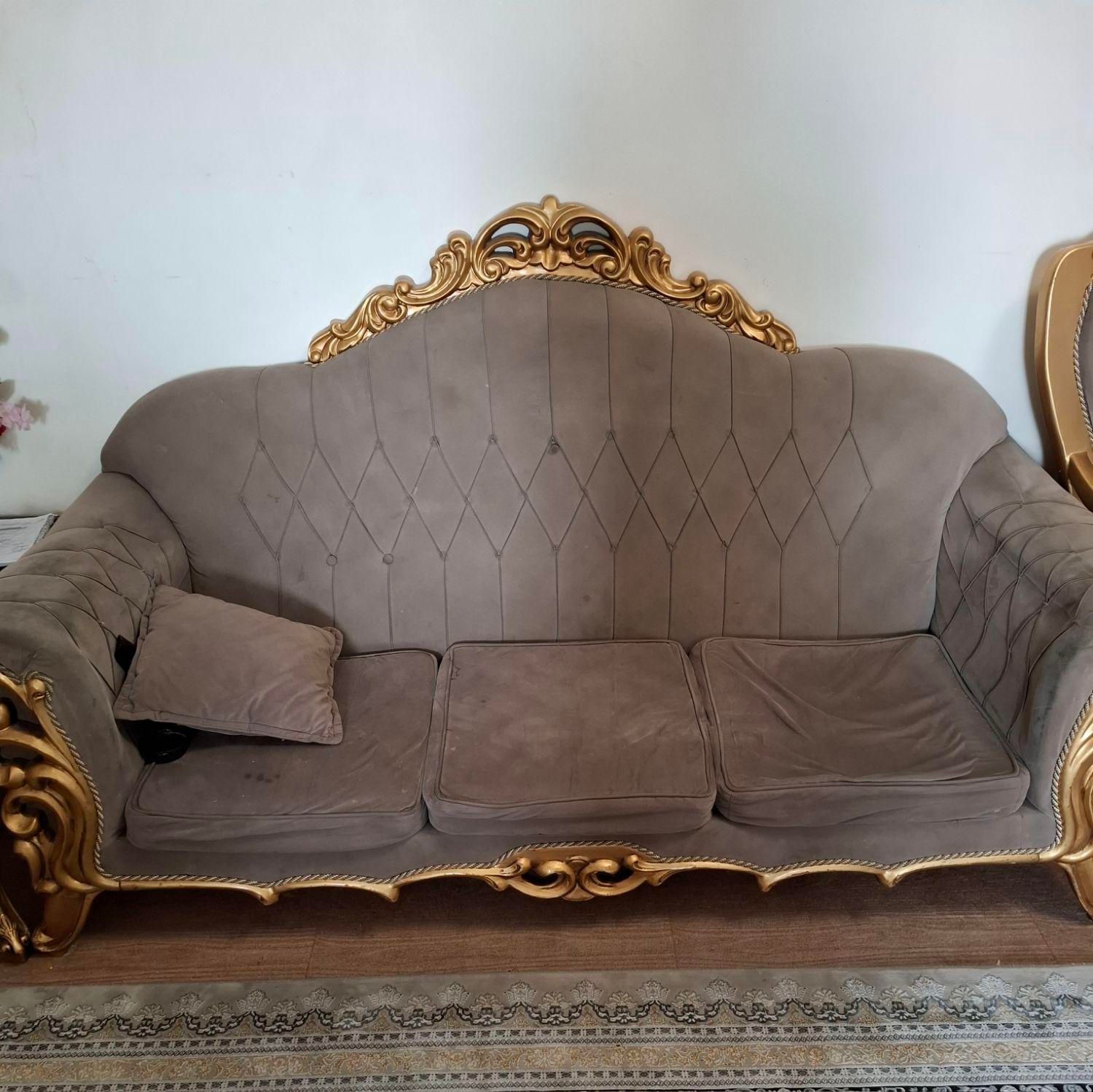 مبل ۷ نفره کارکرده معمولی|مبلمان خانگی و میز عسلی|تهران, دریان‌نو|دیوار