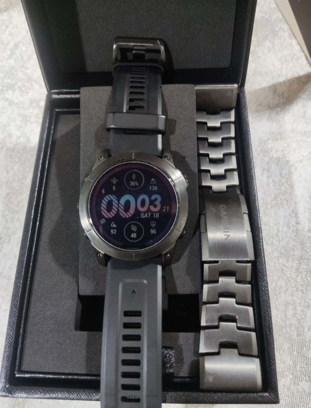 ساعت گارمین 7x sapphire solar dlc black edition|ساعت|فردیس, طالقانی|دیوار