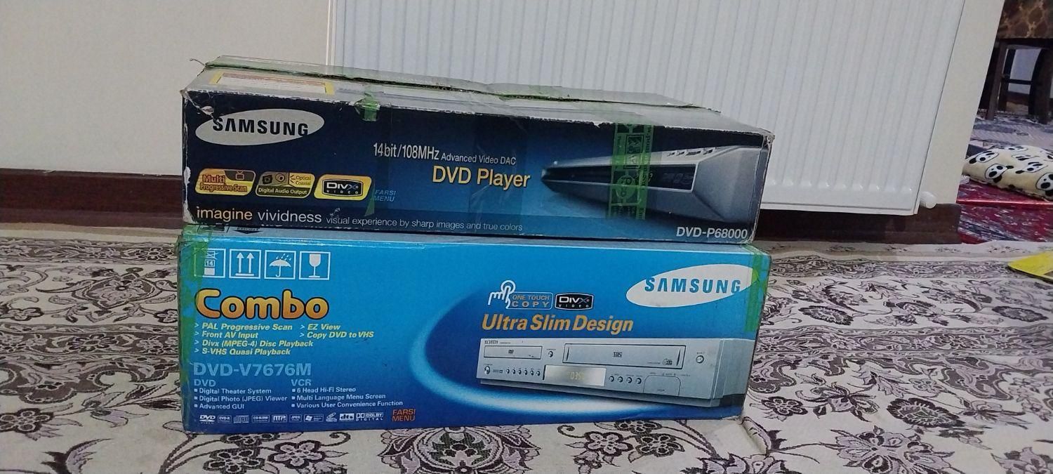 دو دستگاه ویدئو سامسونگ (combo) و پخش DVD|پخش‌کننده DVD و ویدیو|تهران, جیحون|دیوار