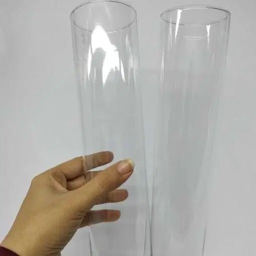 گلدان استوانه شیشه ای قطر ۶|صنایع دستی و سایر لوازم تزئینی|اصفهان, آهنگران|دیوار