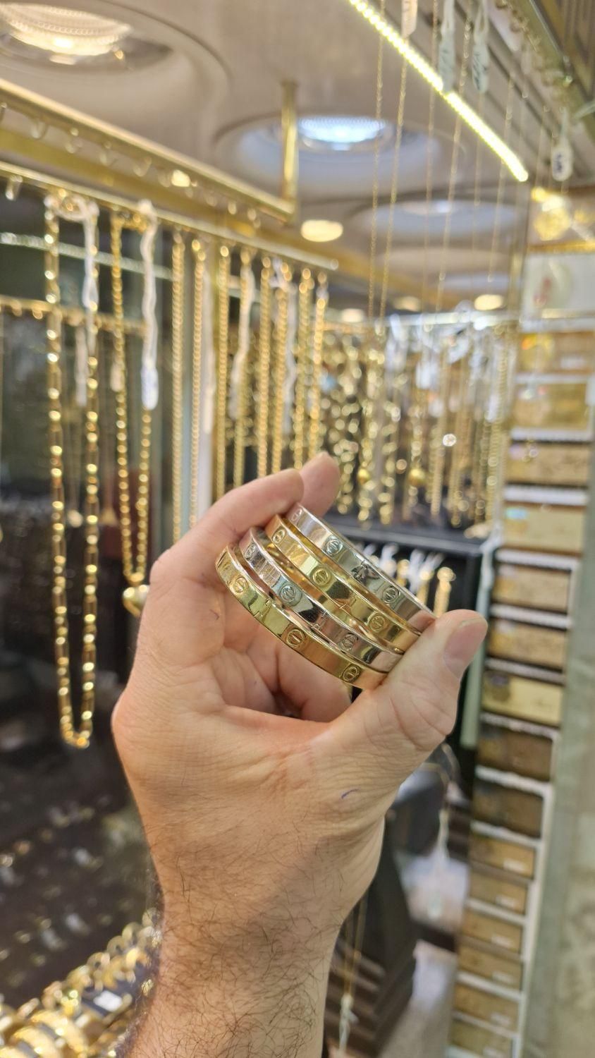دستبند النگویی کارتیه بدون اجرت ومالیات فقط ۵ درصد|جواهرات|رشت, فلسطین|دیوار