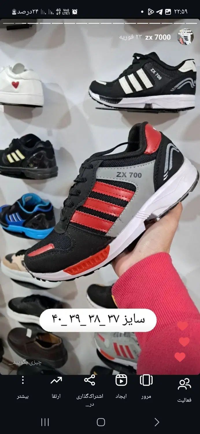 zx7000|کیف، کفش، کمربند|رشت, پیرکلاچای|دیوار