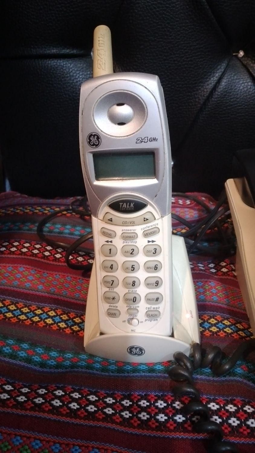 گوشی تلفن بیسیم جنرال الکتریک منشی دار درحدنو|تلفن رومیزی|تهران, شاهین|دیوار