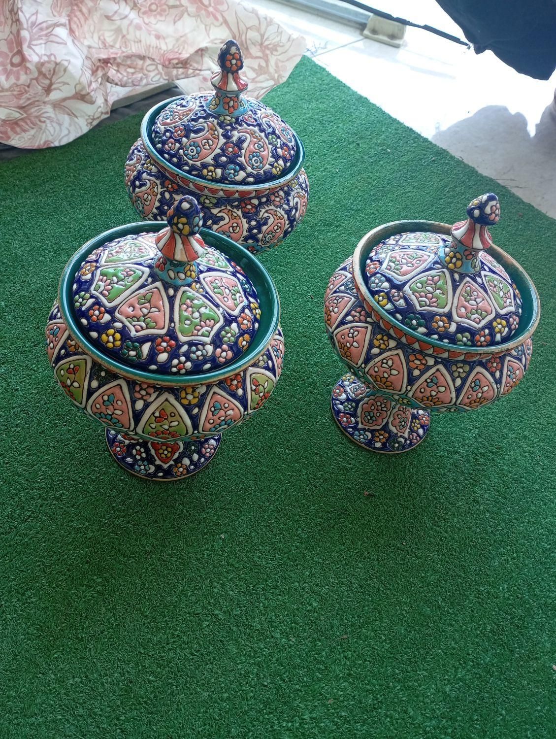 جای شکلاتی کاردستی مینا کاری شده|صنایع دستی و سایر لوازم تزئینی|ساری, |دیوار