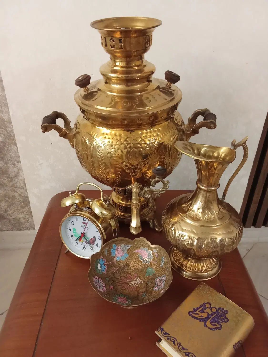 سماور زغالی برنجی|صنایع دستی و سایر لوازم تزئینی|تهران, وردآورد|دیوار