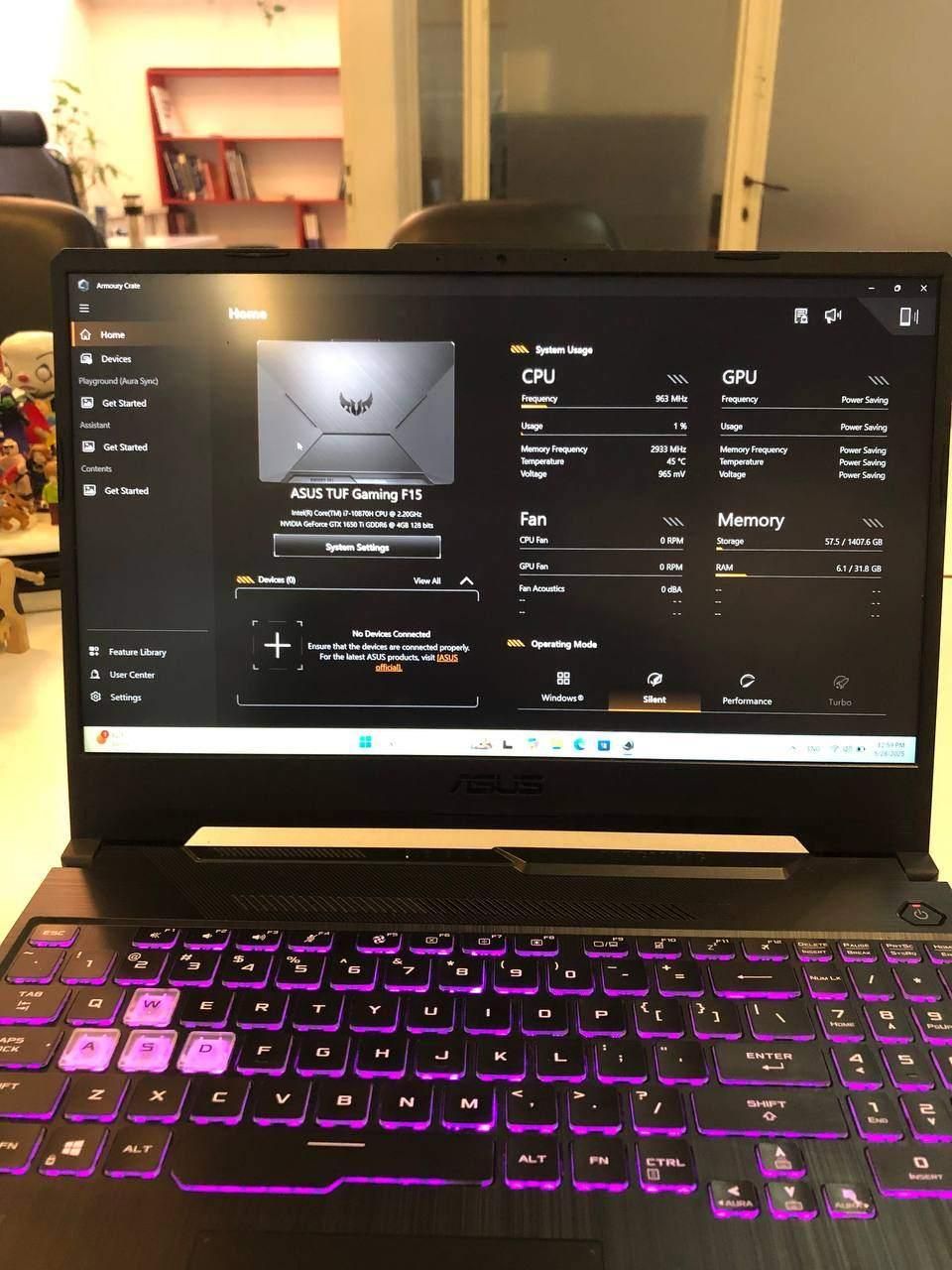 لپ‌تاپ گیمینگ ایسوز مدل ASUS TUF F15 - FX506LI|رایانه همراه|تهران, امامزاده قاسم|دیوار
