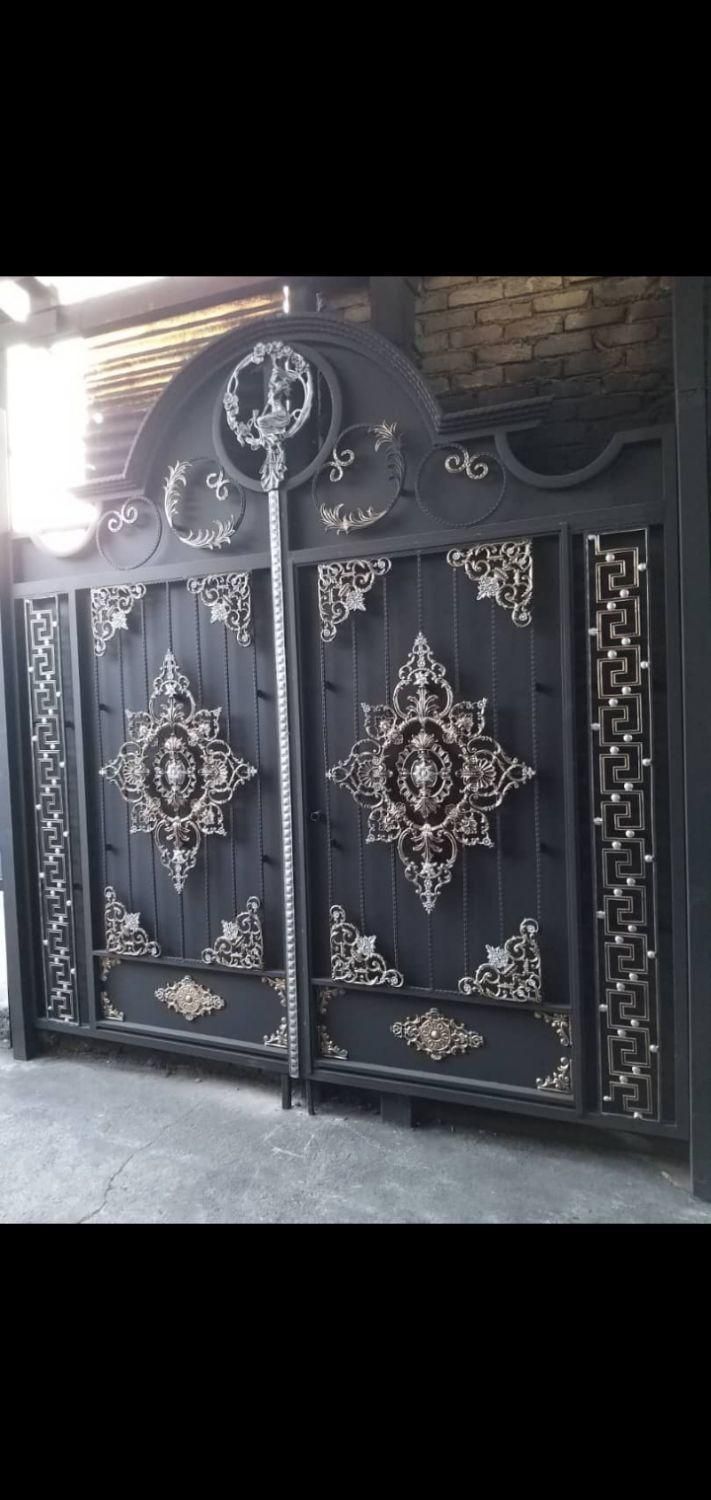 درب باغ باغیBp8طرح نقره ای مشکی،درب حیاطی،ویلایی52|مصالح و تجهیزات ساختمان|دماوند, دماوند|دیوار