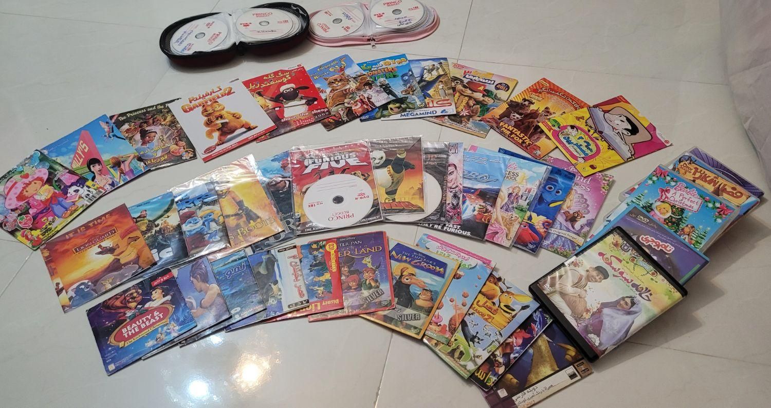 ۱۰۰ عدد DVD انیمیشن و باربی|پخش‌کننده DVD و ویدیو|تهران, دبستان|دیوار