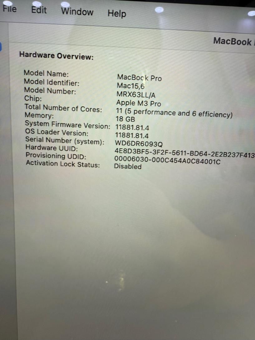 MacBook Pro M3pro apple مک‌بوک پرو اپل|رایانه همراه|اهواز, کیانپارس |دیوار