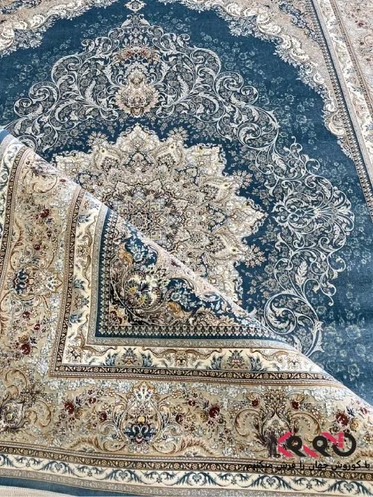 فرش آبی طرح دلوین 1500شانه دارای گارانتی 15ساله|فرش|شیراز, عادل آباد|دیوار