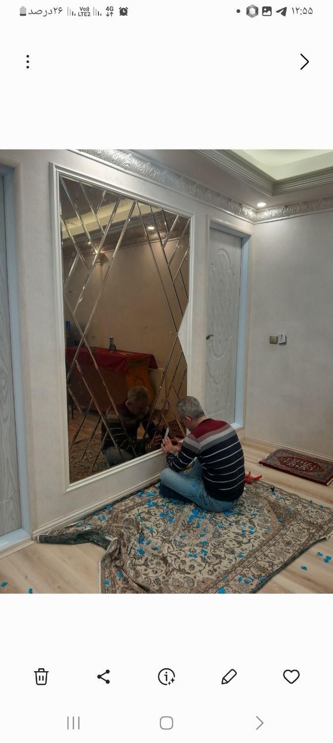 آینه کاری اردبیل|آینه|اردبیل, |دیوار