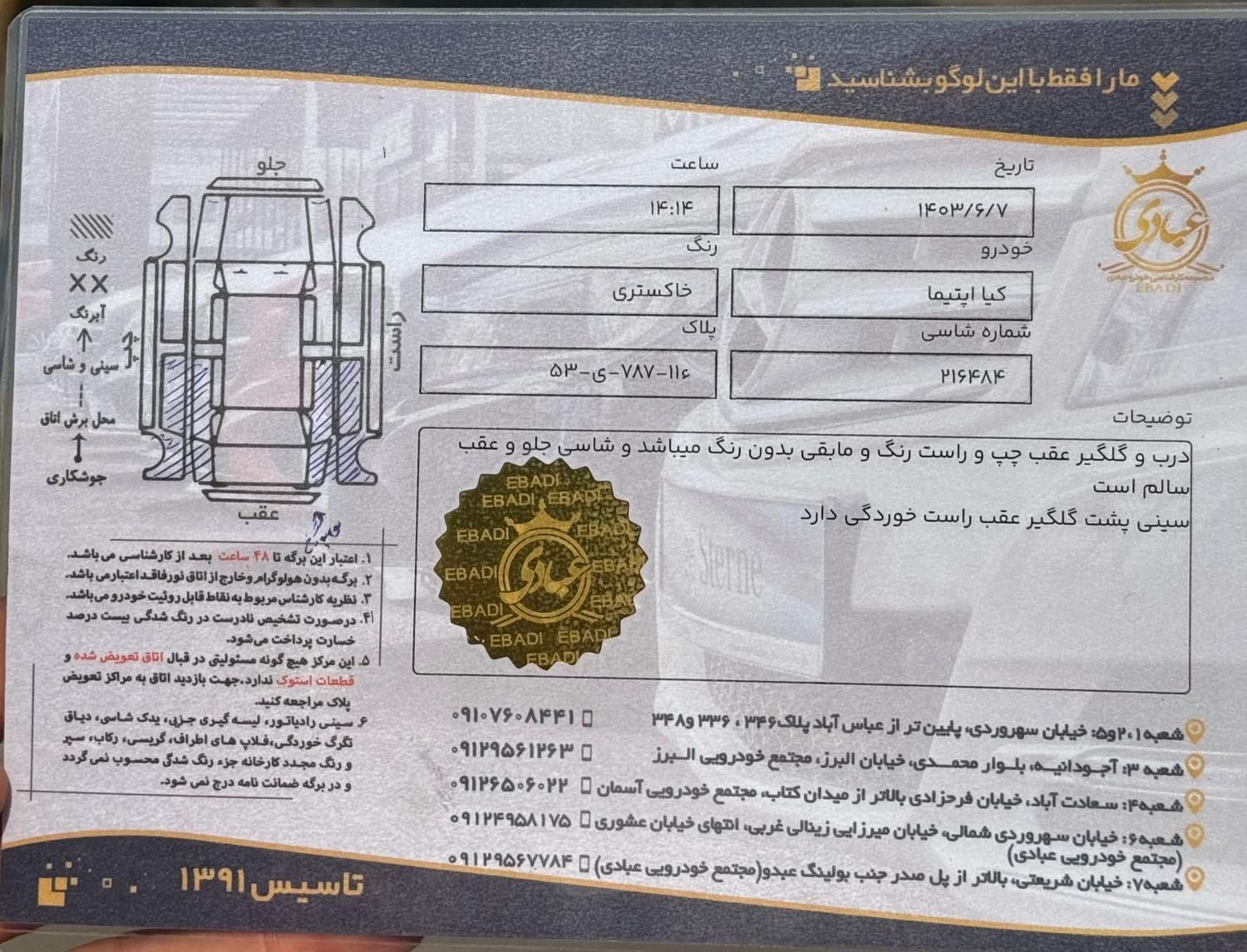 کیا اپتیما 2400cc، مدل ۲۰۱۲|خودرو سواری و وانت|تهران, فرمانیه|دیوار