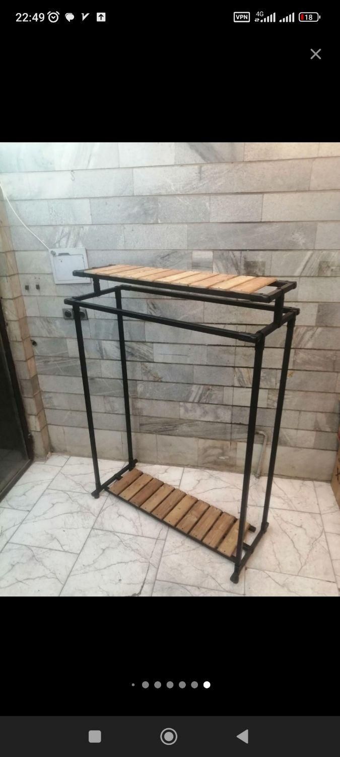 رگال لباس فلزی|جاکفشی، کمد، دراور|ماسال, |دیوار