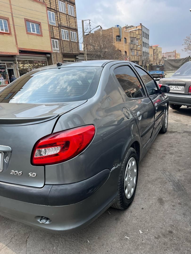 206 SD اس دی v8  دوگانه سوز کارخانه مدل 87|خودرو سواری و وانت|تهران, لویزان|دیوار