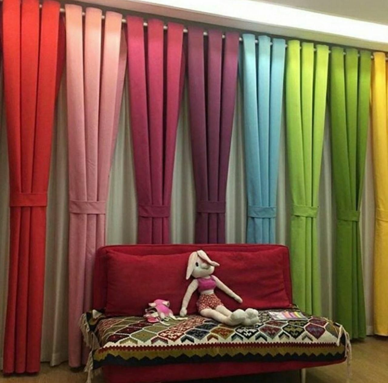 دوخت پرده پانچ0 حریر 0 پارچه 0|پرده، رانر، رومیزی|تبریز, |دیوار