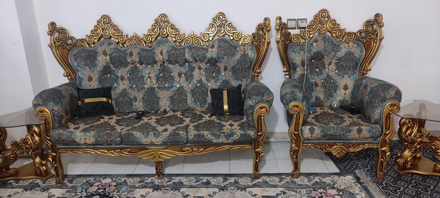 مبل سلطنتی 7نفره|مبلمان خانگی و میز عسلی|ری, |دیوار