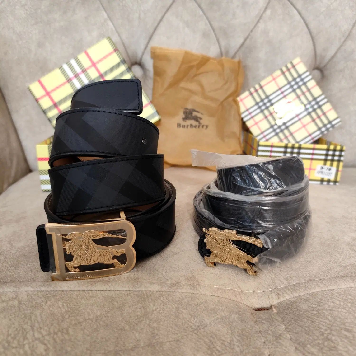 ست کمربند زنانه و مردانه برند Burberry|کیف، کفش، کمربند|تهران, افسریه شمالی|دیوار