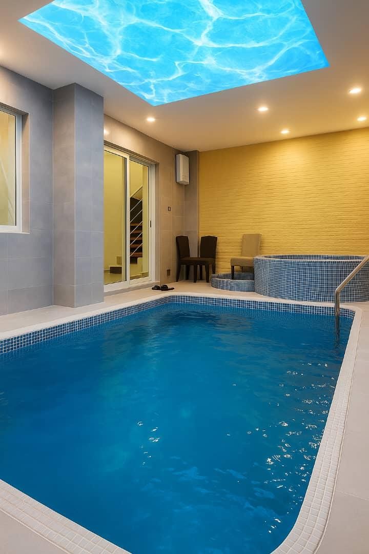 ویلا تریبلکس شیک با استخر|اجارهٔ کوتاه‌مدت ویلا و باغ|چمستان, |دیوار