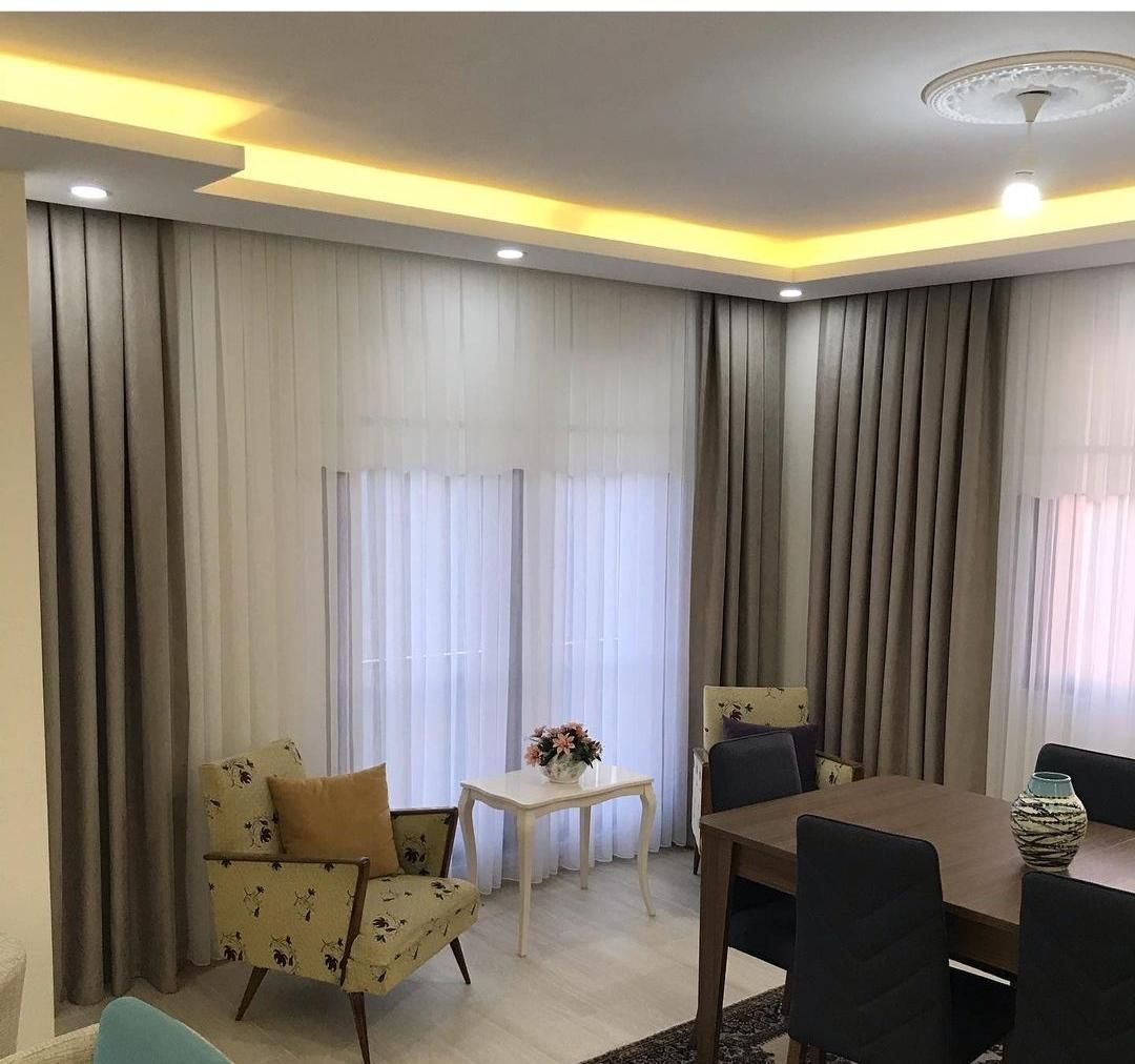 پرده های شیک خارجی با اقساط ۴ماهه|پرده، رانر، رومیزی|قزوین, |دیوار