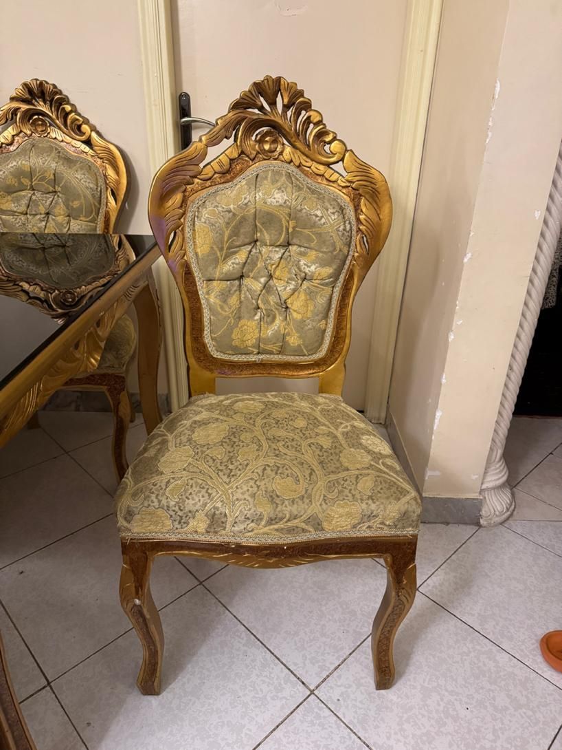 سرویس مبل سلطنتی ۹ نفره + میز ناهارخوری ۸ نفره|مبلمان خانگی و میز عسلی|گرگان, |دیوار