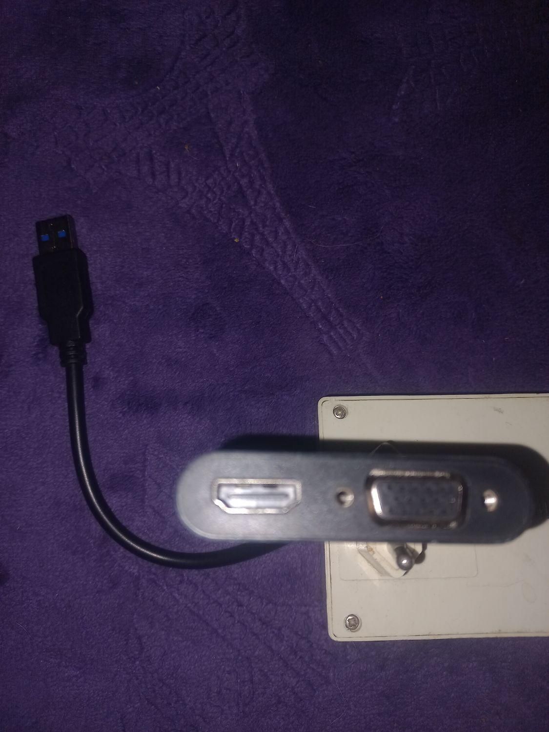 تبدیل و مبدل USB 3  به  HDMI و  VGA و خروجی AIX|قطعات و لوازم جانبی رایانه|تهران, جوادیه|دیوار