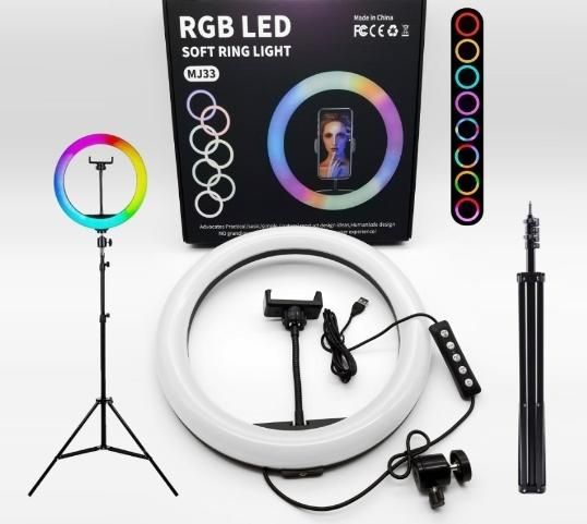 رینگ لایت RGB با چندین رنگ|دوربین عکاسی و فیلم‌برداری|لنجان, |دیوار