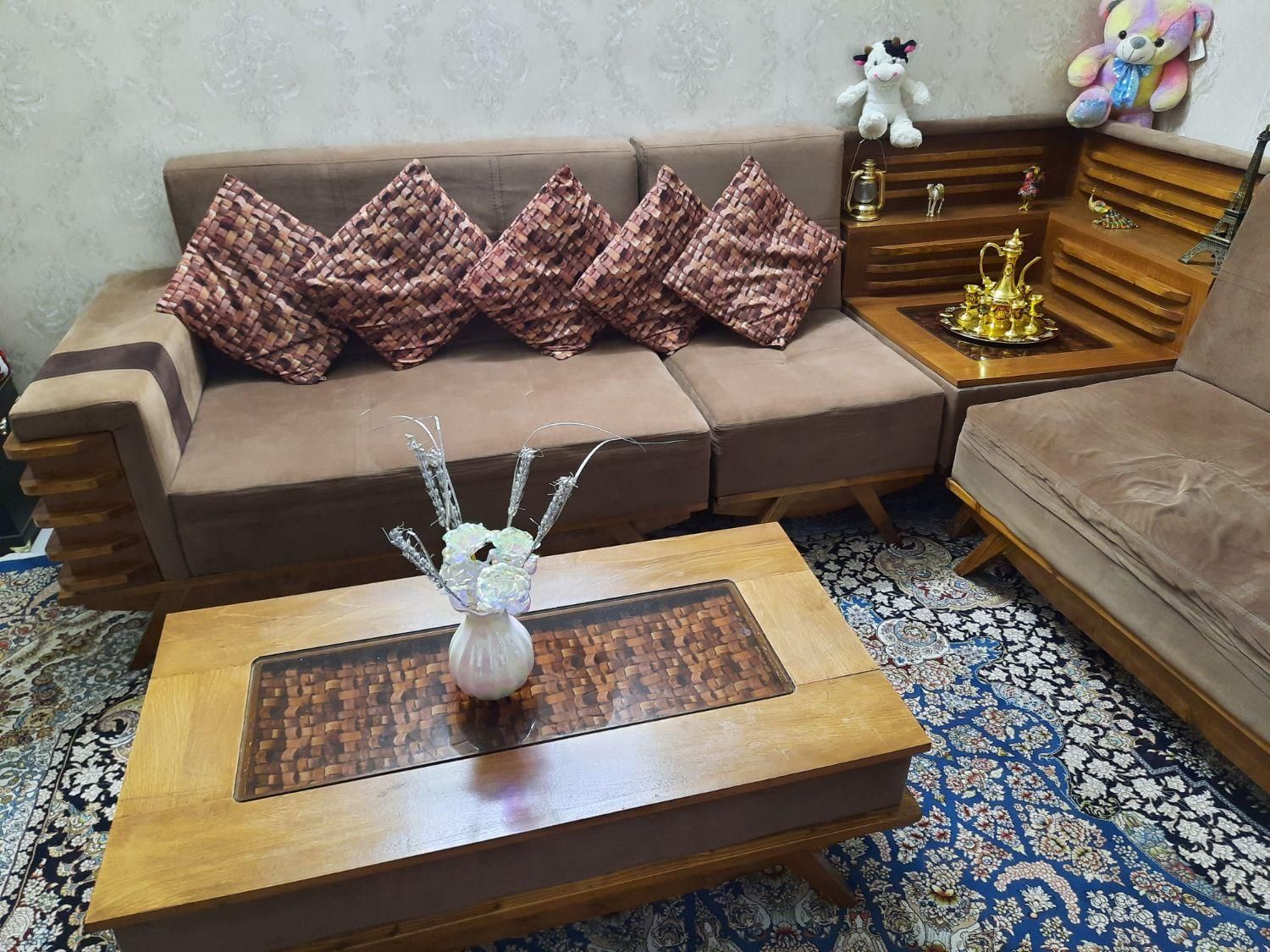 مبلمان ۷ نفره ال|مبلمان خانگی و میز عسلی|تهران, جوانمرد قصاب|دیوار