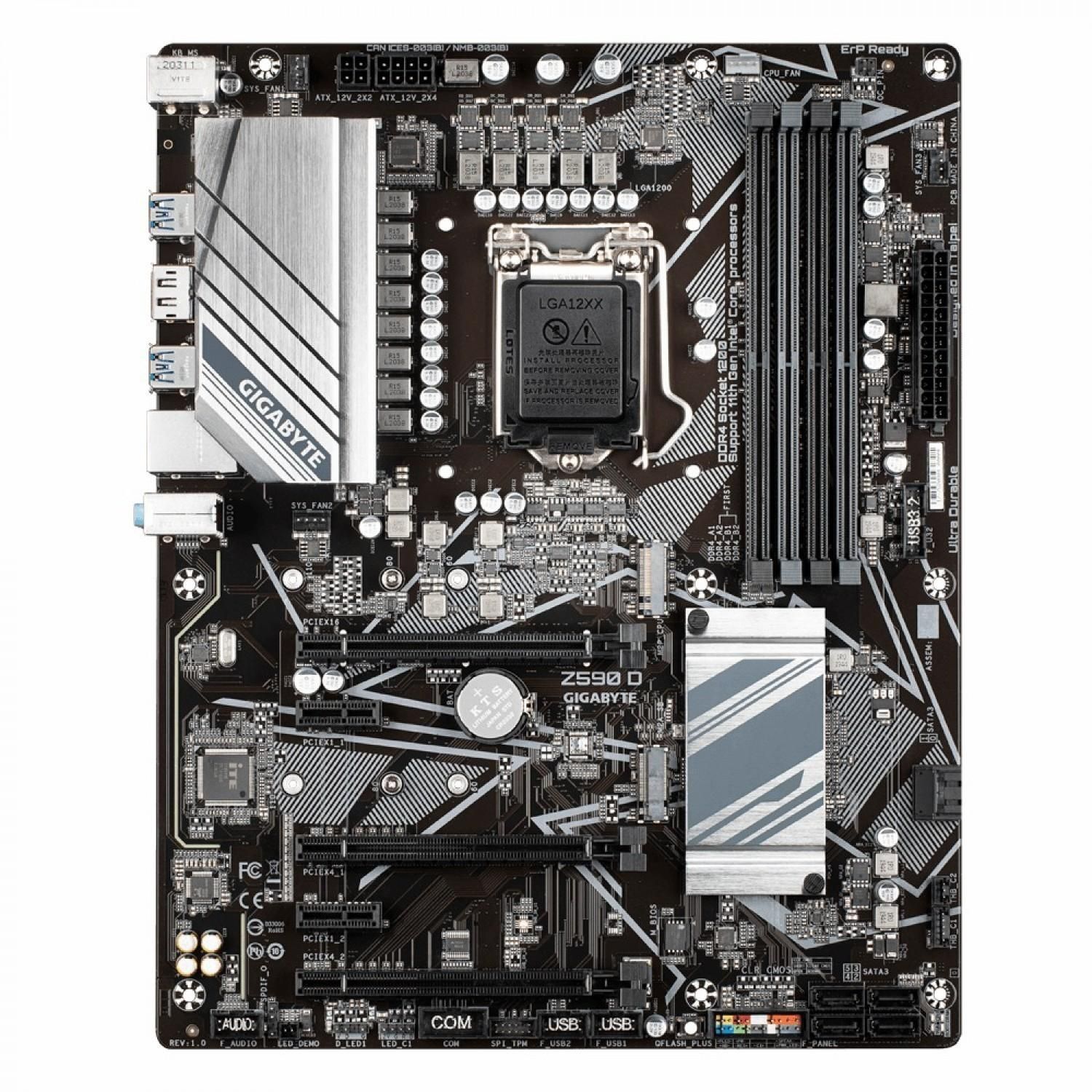 مادربرد گیگابایت مدل Gigabyte Z590-D دست دوم|قطعات و لوازم جانبی رایانه|شیراز, ملاصدرا|دیوار
