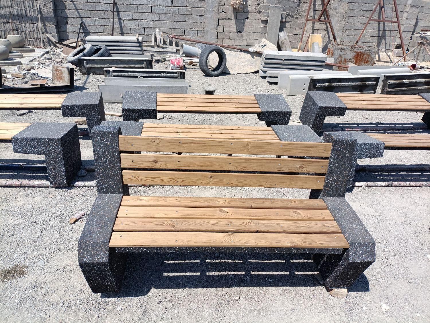 نیمکت بتنی نیمکت چوبی ترموود گلدان بتنی|مصالح و تجهیزات ساختمان|تهران, جوانمردان (اندیشه)|دیوار