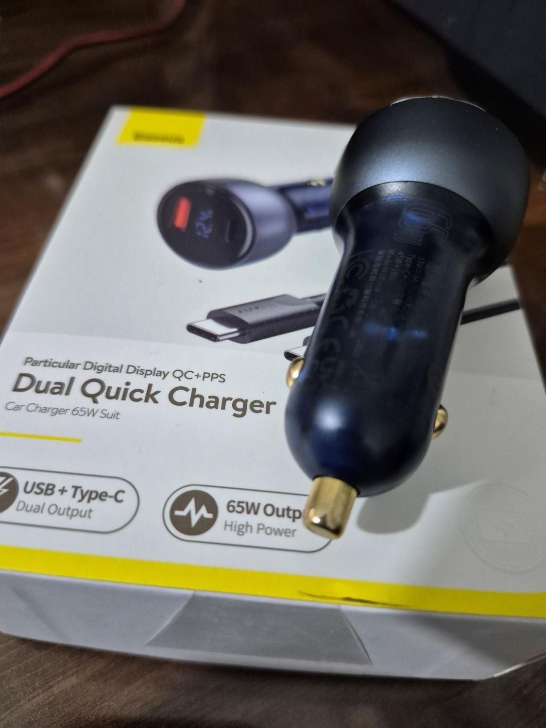 َشارژر فندکی ماشین Baseus Dual 65w|لوازم جانبی موبایل و تبلت|آمل, |دیوار