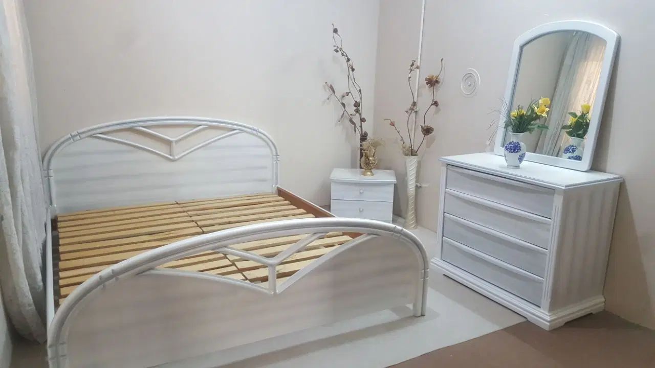 سرویس خواب چوب تخت پاتختی دراور.|تخت و سرویس خواب|مشهد, هنرستان|دیوار