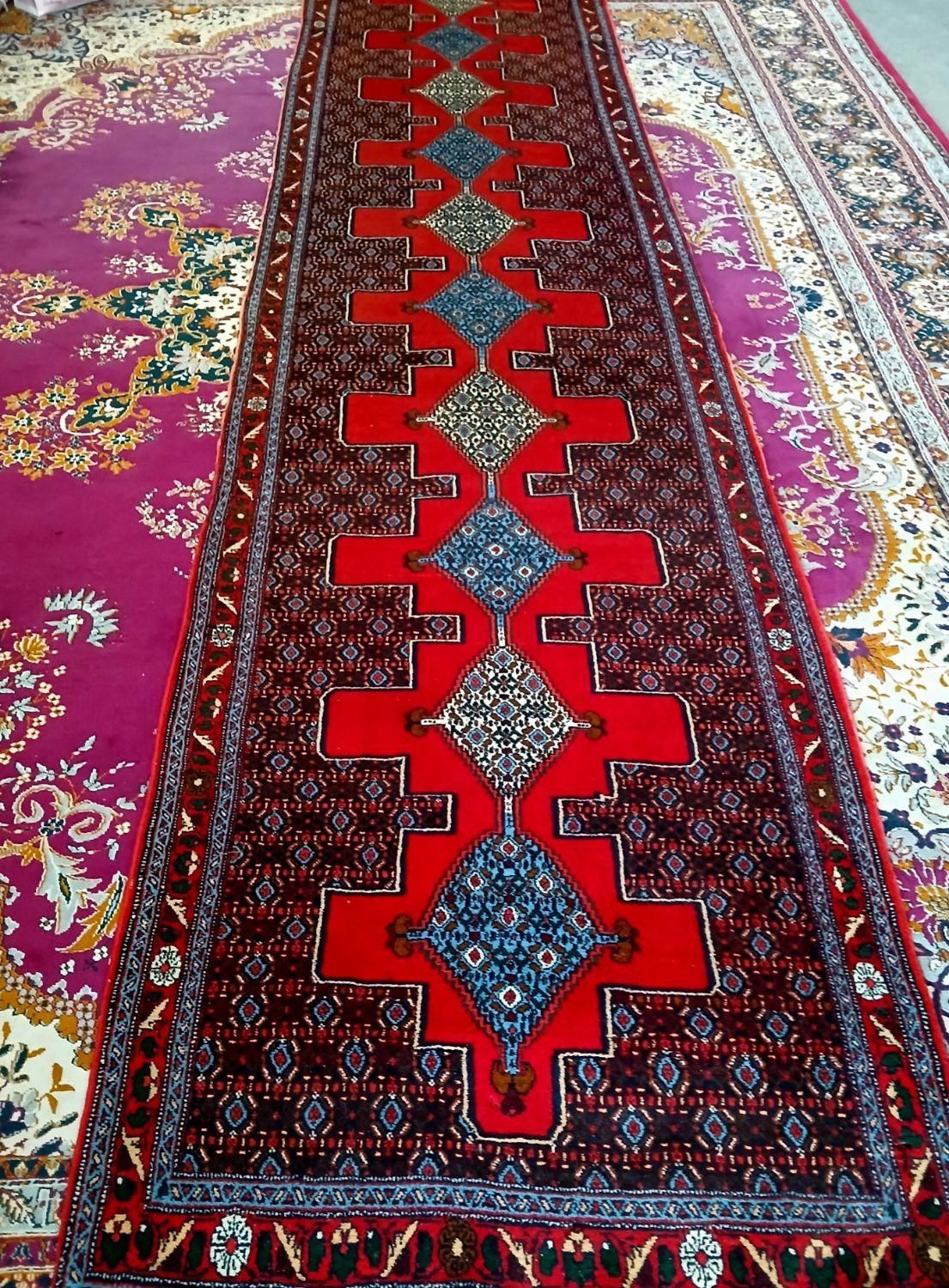 قالی دستباف رنگ گیاهی|فرش|سنندج, |دیوار