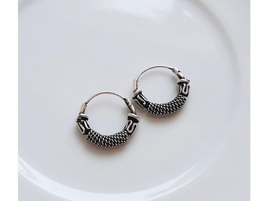 گوشواره نقره حلقه ای، زیبایی کلاسیک و چشم نواز|بدلیجات|بندرعباس, |دیوار