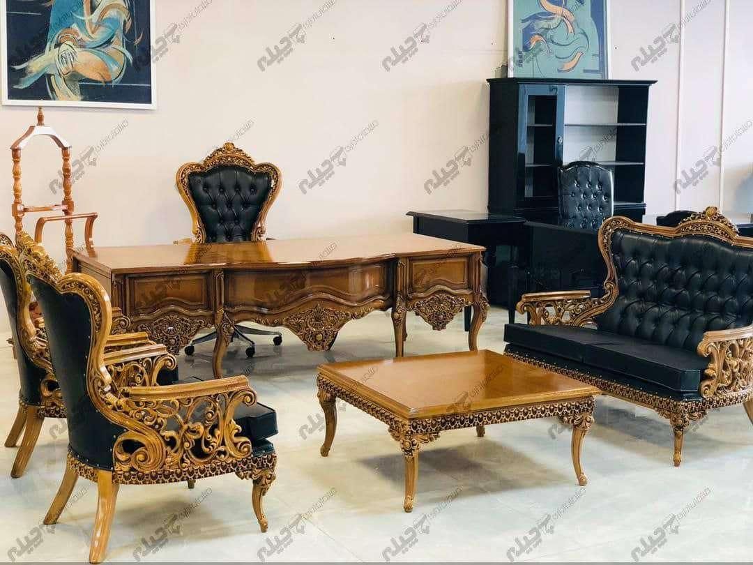 مبلمان اداری تاتلیس میز مدیریت کلاسیک باضمانت کتبی|دفتر کار|تهران, فاطمی|دیوار