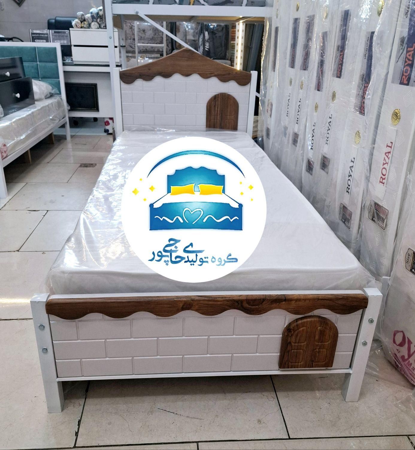 تخت خواب یک نفره حاجی پور(تختخواب ۱یکنفره)تشک کلبه|تخت و سرویس خواب|مشهد, حسین‌آباد|دیوار