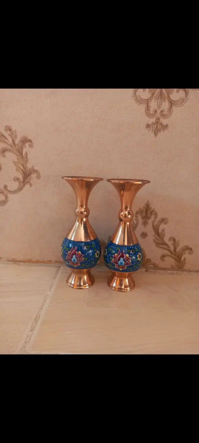 گلدان مس|صنایع دستی و سایر لوازم تزئینی|اصفهان, فردوان|دیوار