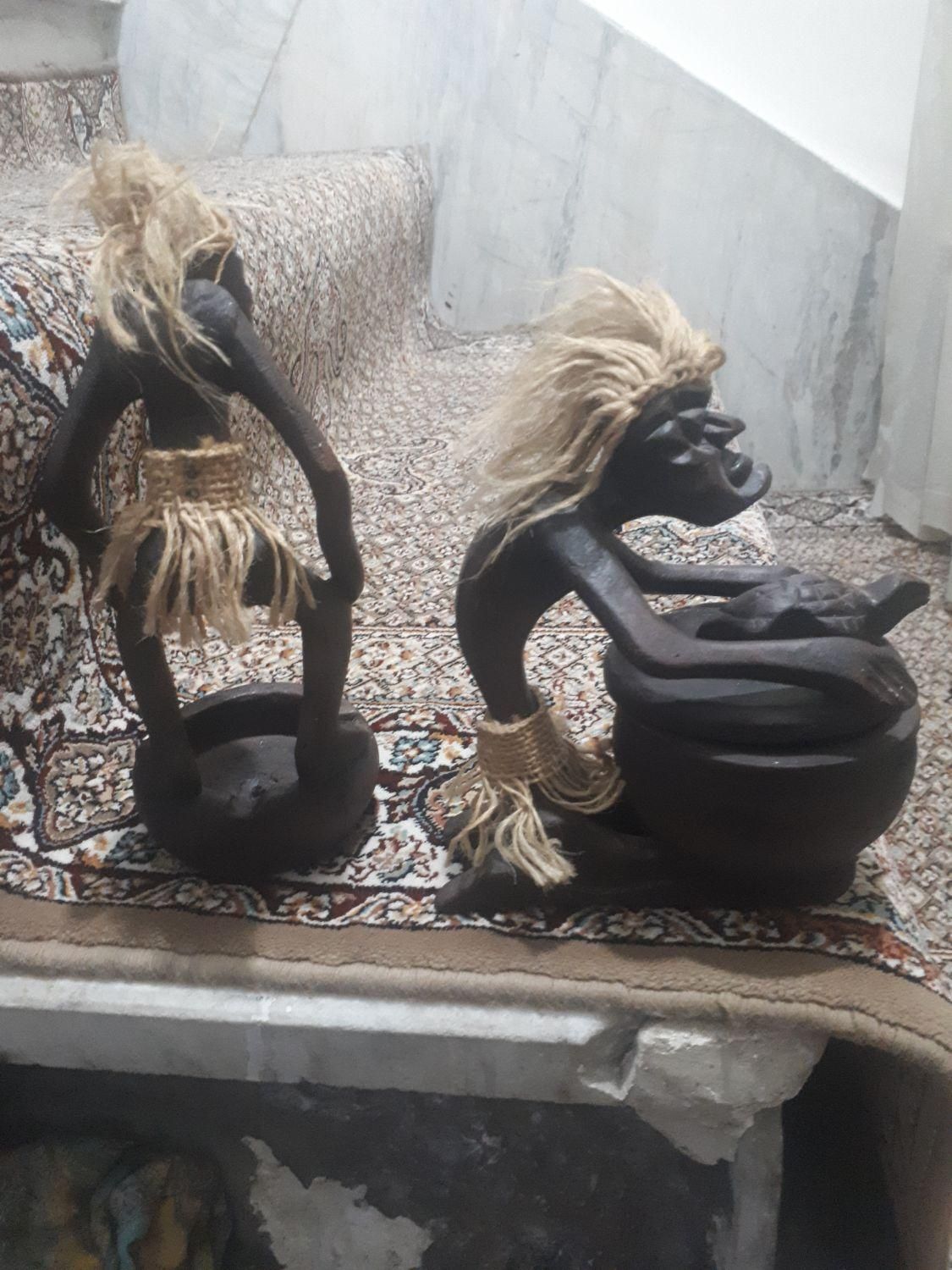مجسمه چوبی اندونزی|مجسمه، تندیس، ماکت|تهران, کیانشهر|دیوار