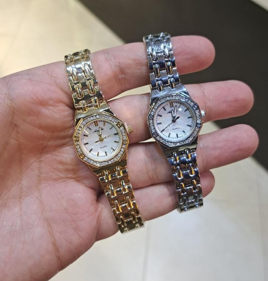 ساعت مچی زنانه جواهری هشت ضلعی استیل رنگبندی|ساعت|مشهد, راهنمایی|دیوار