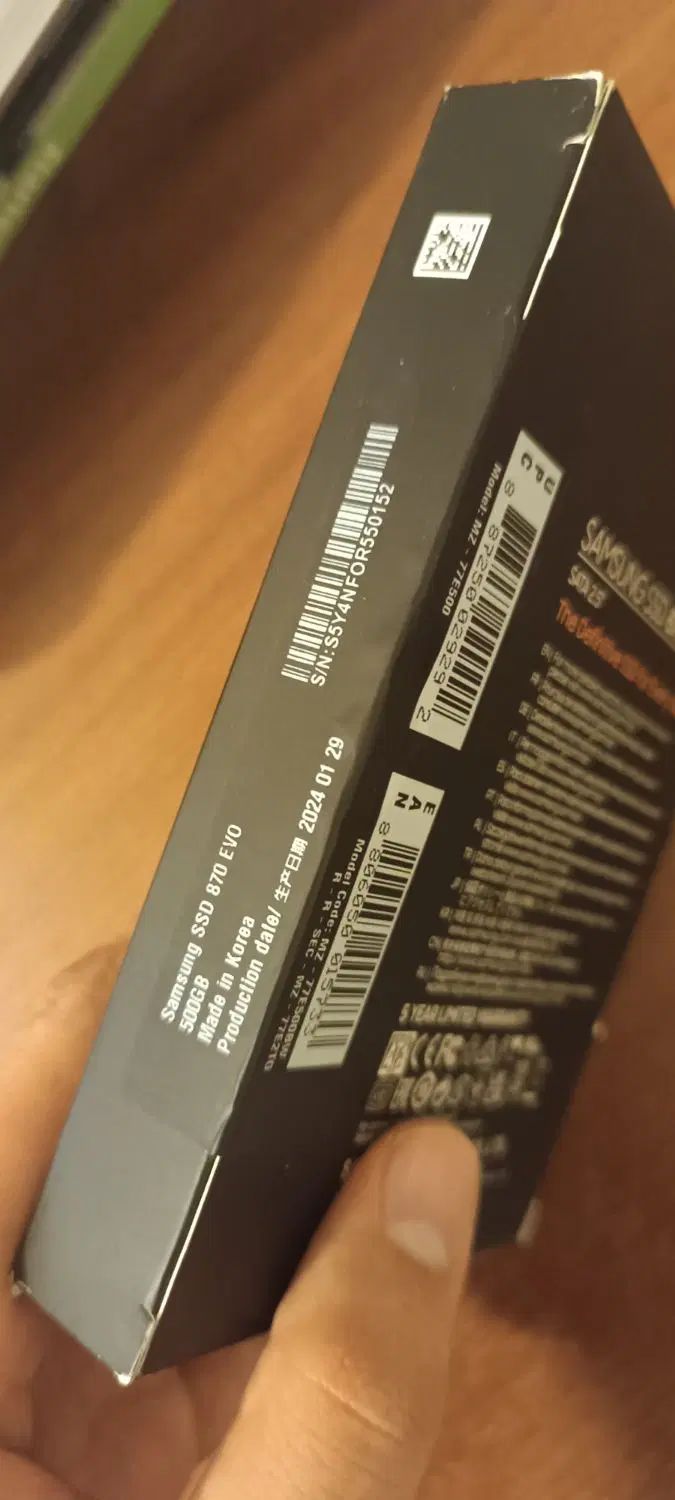 SSD 500GB Samsung آکبند - ساخت کره - گارانتی|قطعات و لوازم جانبی رایانه|مشهد, هفت تیر (آب و برق)|دیوار