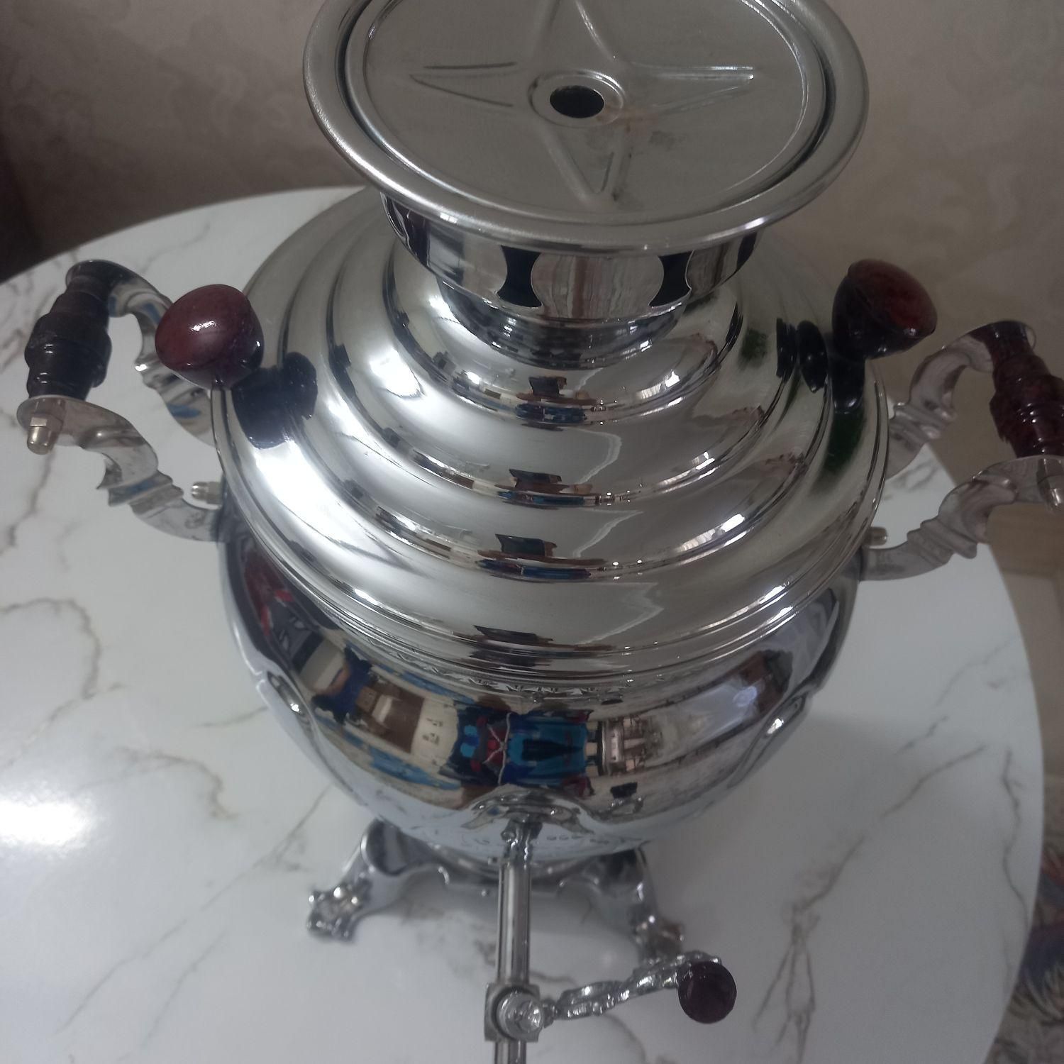 سماور گازی شبنم ۴ لیتری نو|سماور، چای‌ساز، قهوه‌ساز|تهران, خانی آباد نو شمالی|دیوار