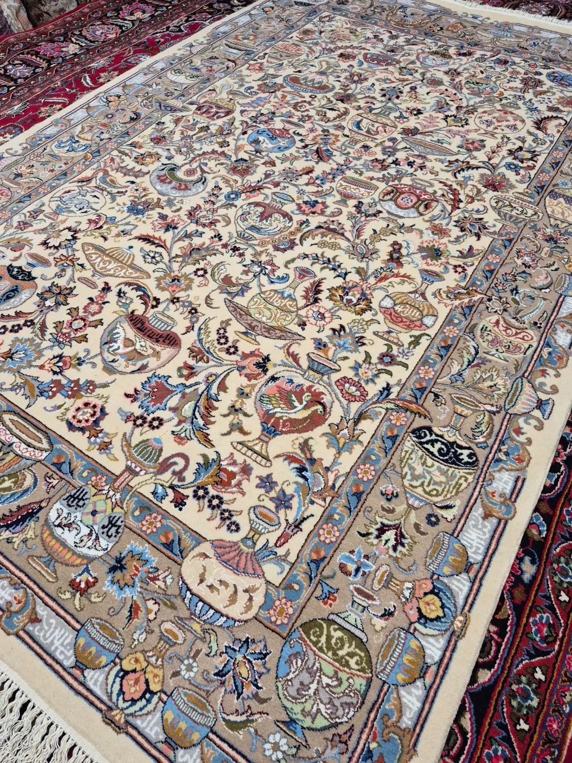 فرش دستباف ۱ جفت ۶ متری کاسه کوزه.گالری فرش ایران|فرش|مشهد, حجت|دیوار