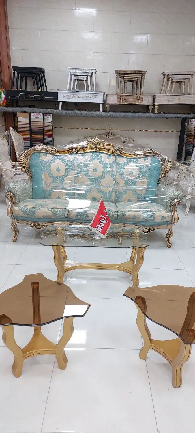 مبل ۹نفره سلطنتی مدل نیلوفر تمام راش درحد|مبلمان خانگی و میز عسلی|رشت, آزادگان|دیوار