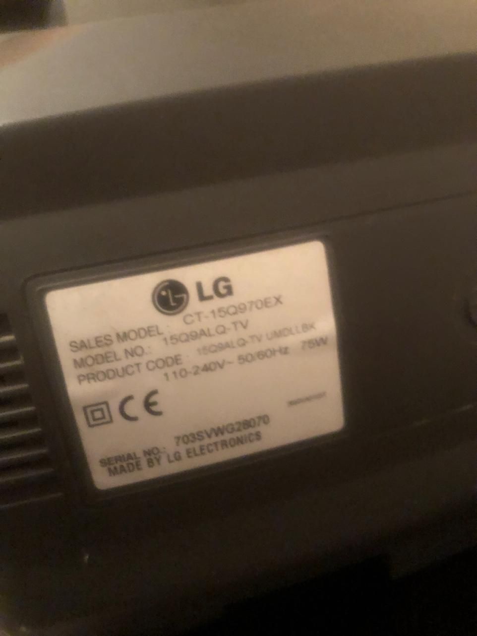 تلویزیون ۱۵اینچ lg اصل|تلویزیون و پروژکتور|تهران, امیرآباد|دیوار