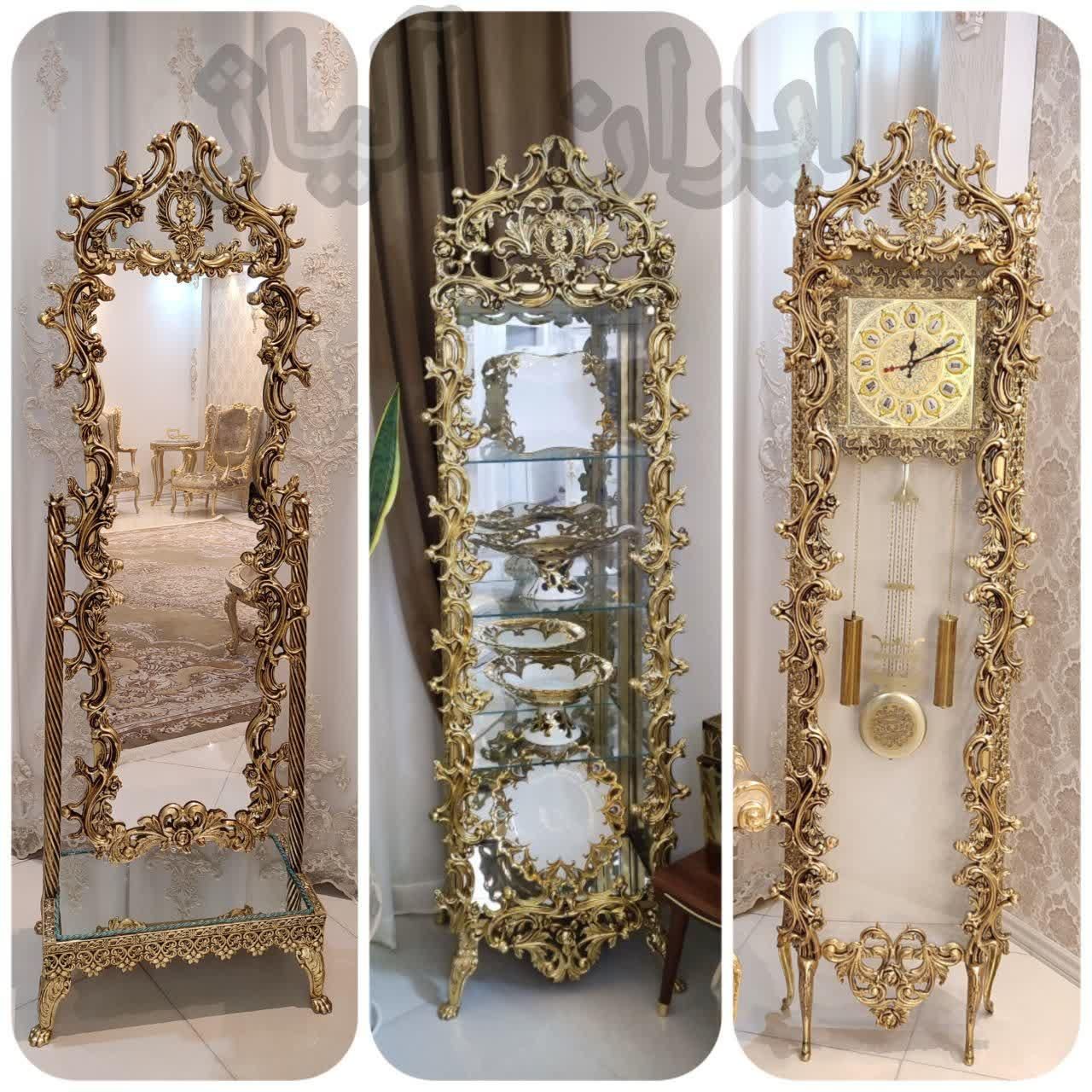آینه ایستاده قدی کنارسالنی آینه قدی طرح برنزی|آینه|مشهد, طلاب|دیوار
